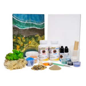 Начален сет с епоксидна смола “Морски пейзаж” Епоксидни смоли Art, Home & Decor Начален сет с епоксидна смола "Морски пейзаж"