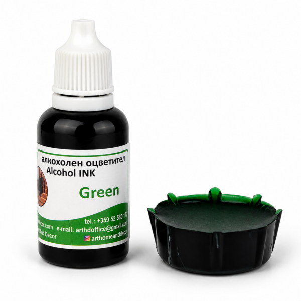 Liquid alcohol dye/Alcohol INK-Green – 20ml Liquid dyes Art, Home & Decor