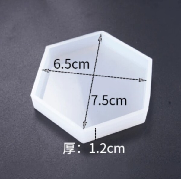 Силикон молд/калъп – шестоъгълник подложка Арт. №2409113 Молдове и калъпи Art, Home & Decor 2
