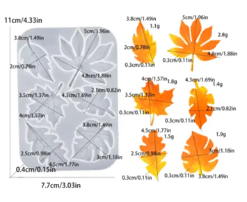 Силикон молд/калъп – Листа– Арт. №2409234 Молдове и калъпи Art, Home & Decor 3 Силикон молд/калъп – Листа– Арт. №2409234 - Image 2