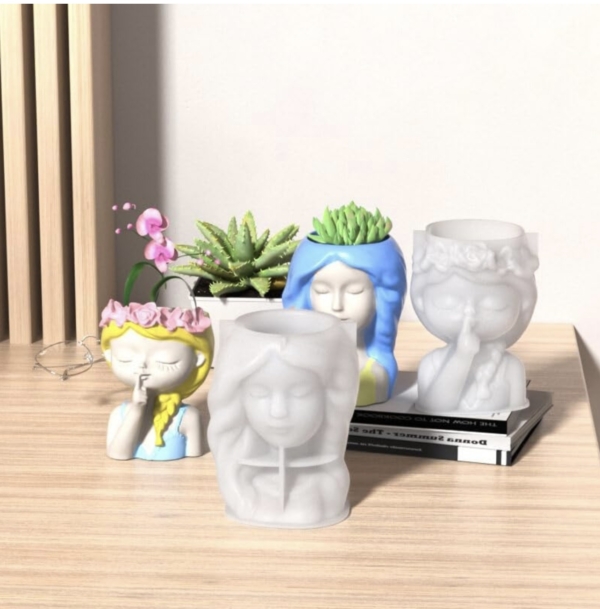 Силиконов молд/калъп – кашпа момиче- Art. № 241252 Молдове и калъпи Art, Home & Decor 3