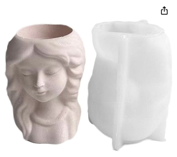 Силиконов молд/калъп – кашпа момиче- Art. № 241251 Молдове и калъпи Art, Home & Decor 2