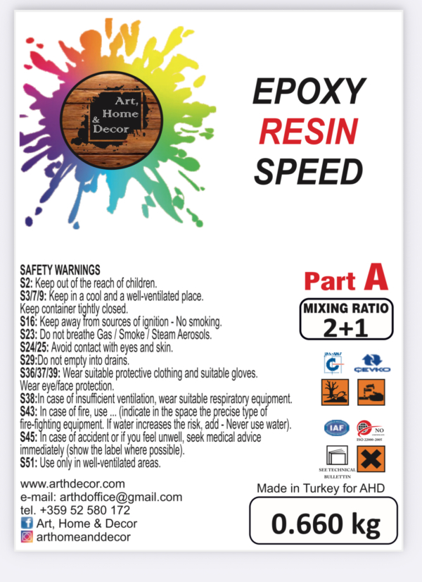 Бързосъхнеща епоксидна смола-Epoxy SPEED Resin