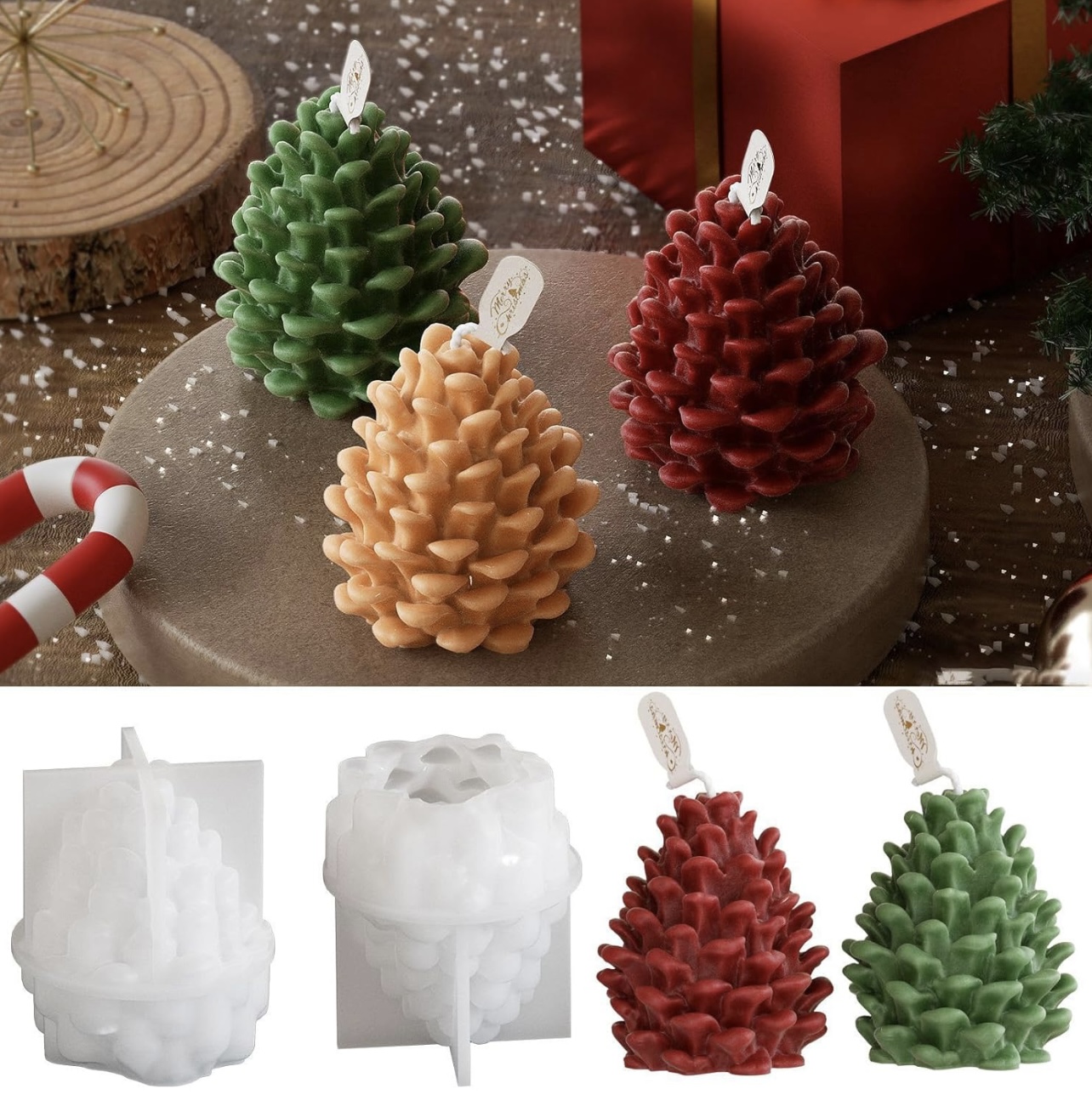 Силикон молд/калъп – Шишарка – Арт. №251101 Молдове и калъпи Art, Home & Decor 2 Силикон молд/калъп – Шишарка – Арт. №251101