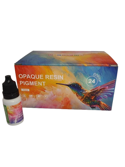 OPAQUE пигменти за смола – комплект 24 цвята x 10мл. Оцветители и пигменти Art, Home & Decor