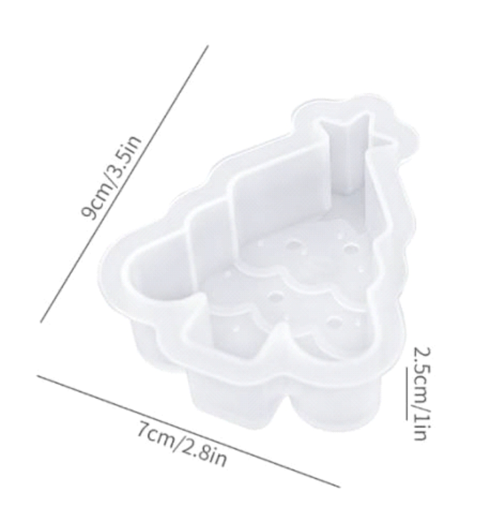 Силиконов молд/калъп малка коледна елха Art.№251110 Материали за свещи Art, Home & Decor