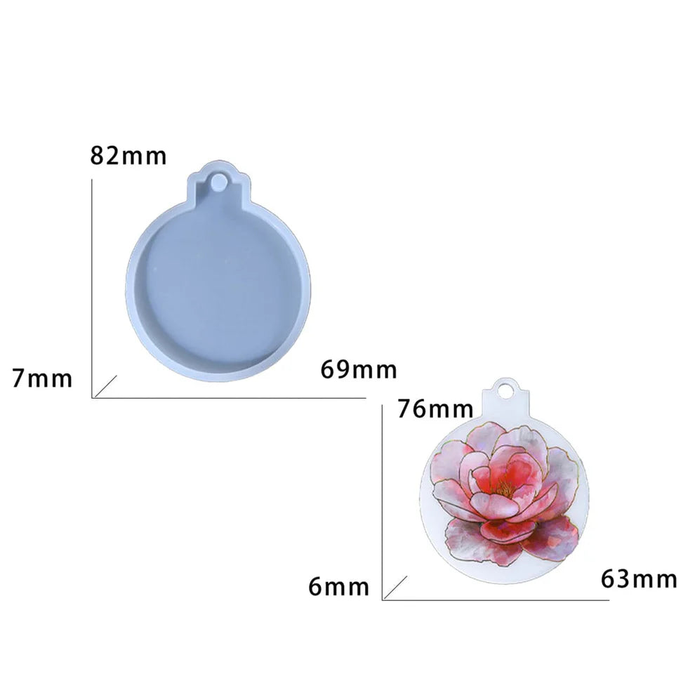 Силиконов молд/калъп кръгла висулка Art.№251107 Молдове и калъпи Art, Home & Decor 2 Силиконов молд/калъп кръгла висулка Art.№251107