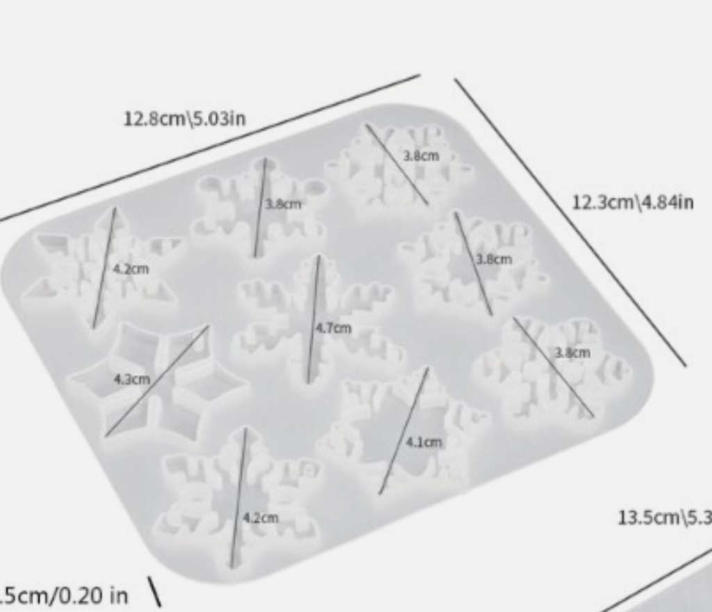 Силиконов молд/калъп –Сет Снежинки 9бр. Art.№251123 Молдове и калъпи Art, Home & Decor