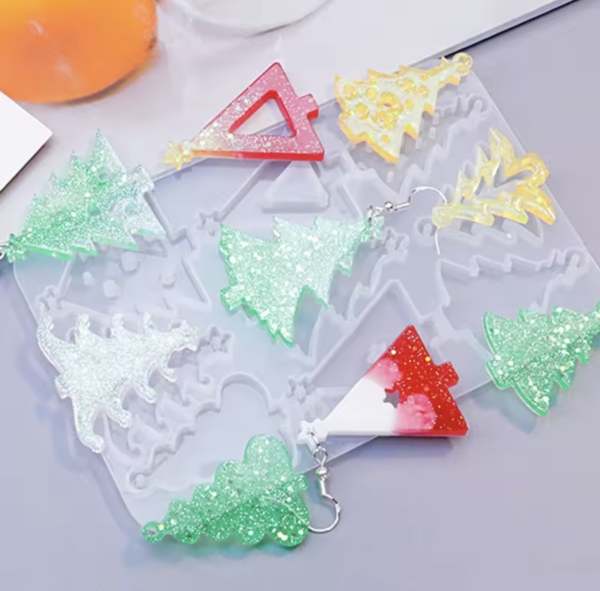 Silicone mold/cast – set of Christmas trees Art.№ 251125 Molds / Casts for Epoxy Resin Art, Home & Decor
