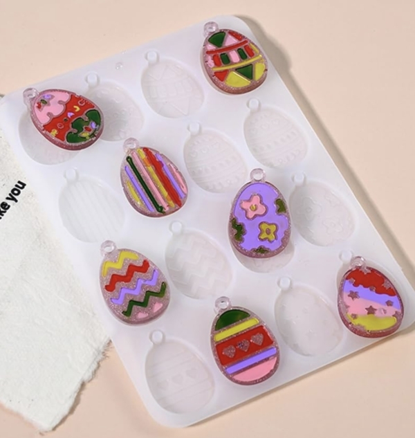 Silicone mold/mold 16 small eggs – Art.№ 251146 Molds / Molds for Epoxy Resin Art, Home & Decor Silicone mold/mold 16 small eggs – Art.№ 251146 Molds / Molds for Epoxy Resin Art, Home & Decor