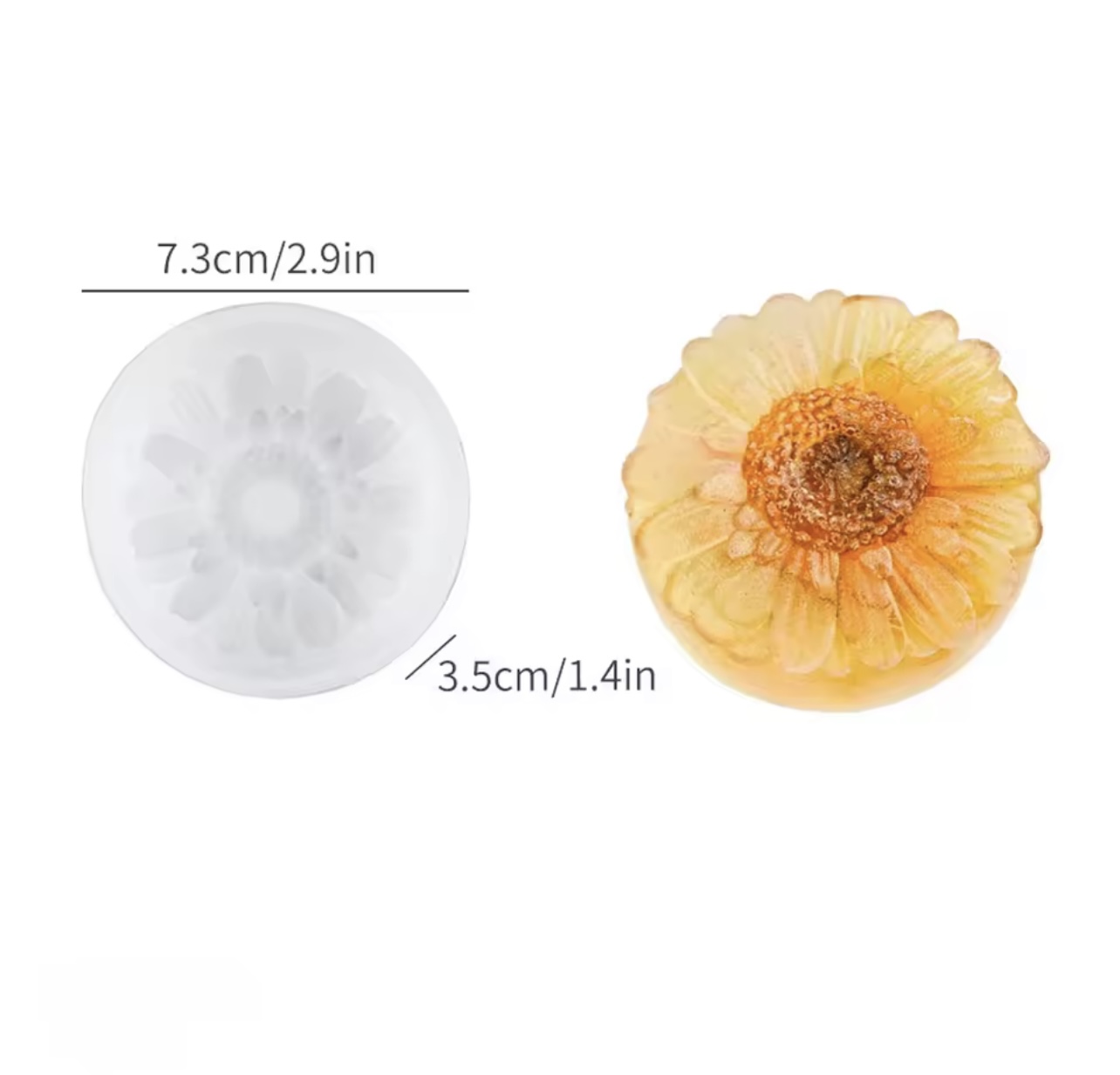 Силикон молд/калъп – Слънчоглед -Арт. № 251156 Материали за сапуни Art, Home & Decor 2 Силикон молд/калъп – Слънчоглед -Арт. № 251156