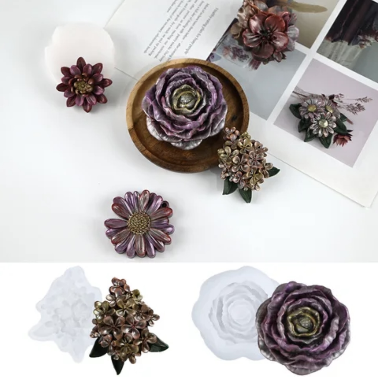 Силикон молд/калъп – Цвете-Арт. № 251163 Материали за сапуни Art, Home & Decor 3 Силикон молд/калъп – Цвете-Арт. № 251163 - Image 2