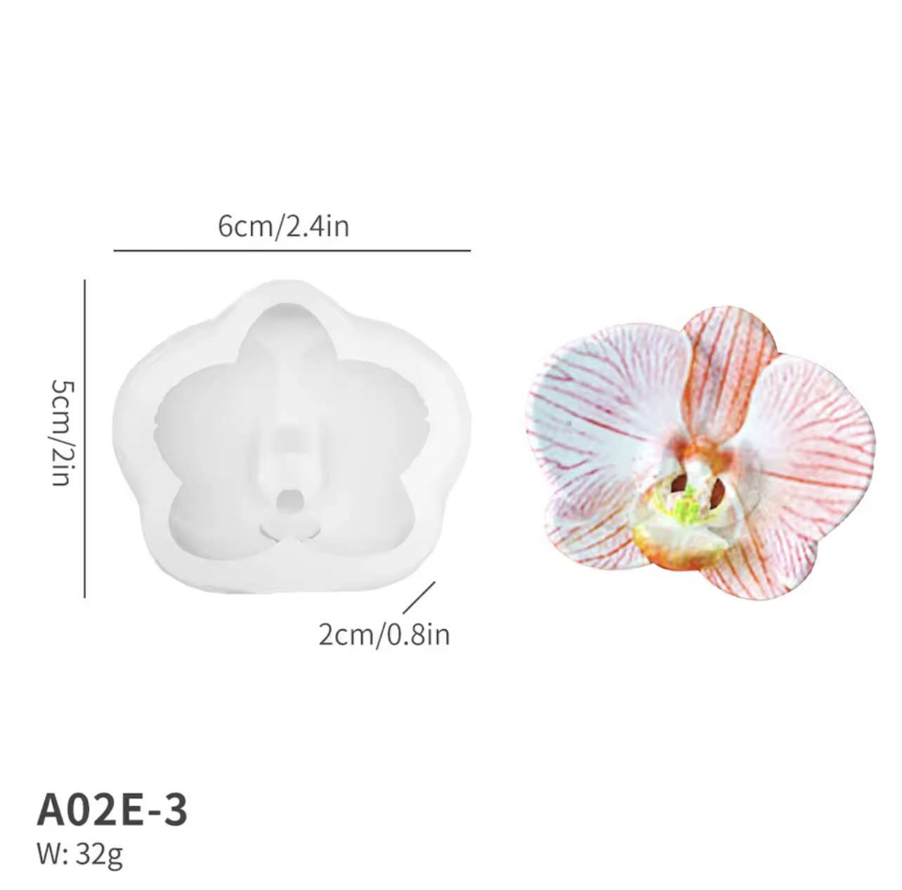 Силиконов молд/калъп – орхидея- Art. № 251154 Материали за сапуни Art, Home & Decor 2 Силиконов молд/калъп - орхидея- Art. № 251154