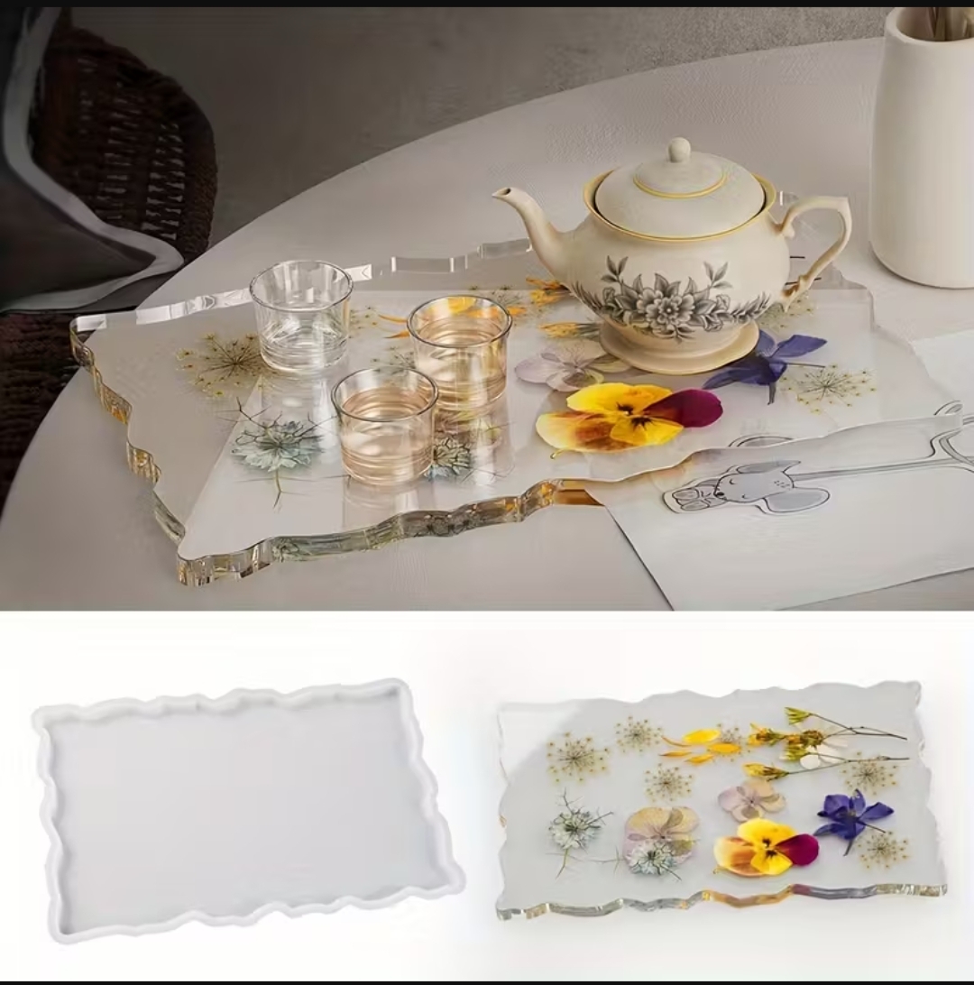 Силиконов молд – Поднос/Плато с вълнообразен кант – Art. №2511111 Молдове и калъпи Art, Home & Decor 4 Силиконов молд – Поднос/Плато с вълнообразен кант – Art. №2511111 - Image 3