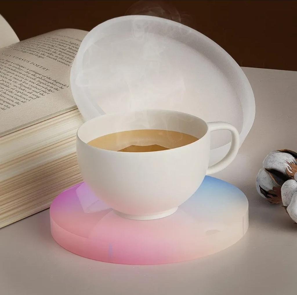 Силиконов молд – Кръгла подложка за чаша 10,3 см. Арт. №2511143 Молдове и калъпи Art, Home & Decor