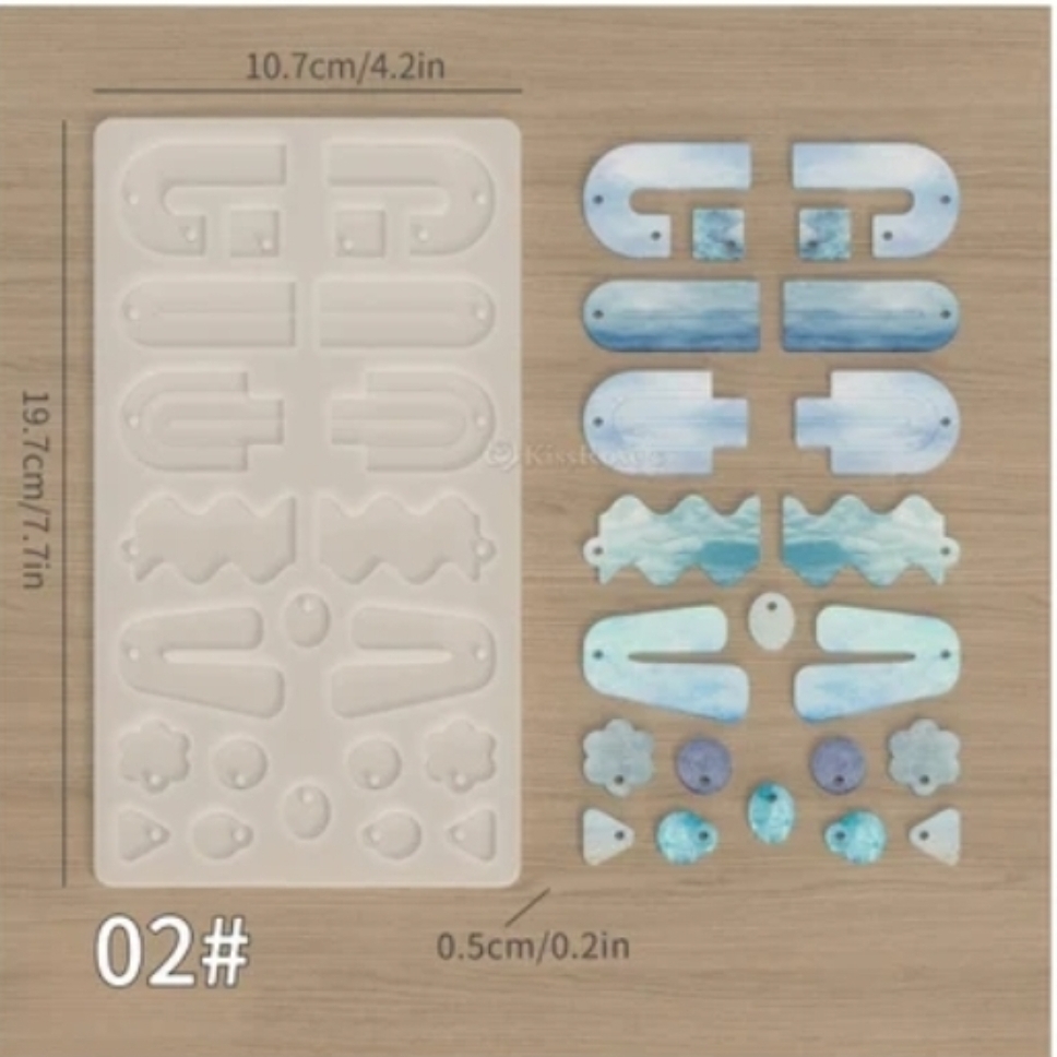 Силиконов молд за бижута „Артистични форми 6“ – Арт. №2511170 Молдове и калъпи Art, Home & Decor