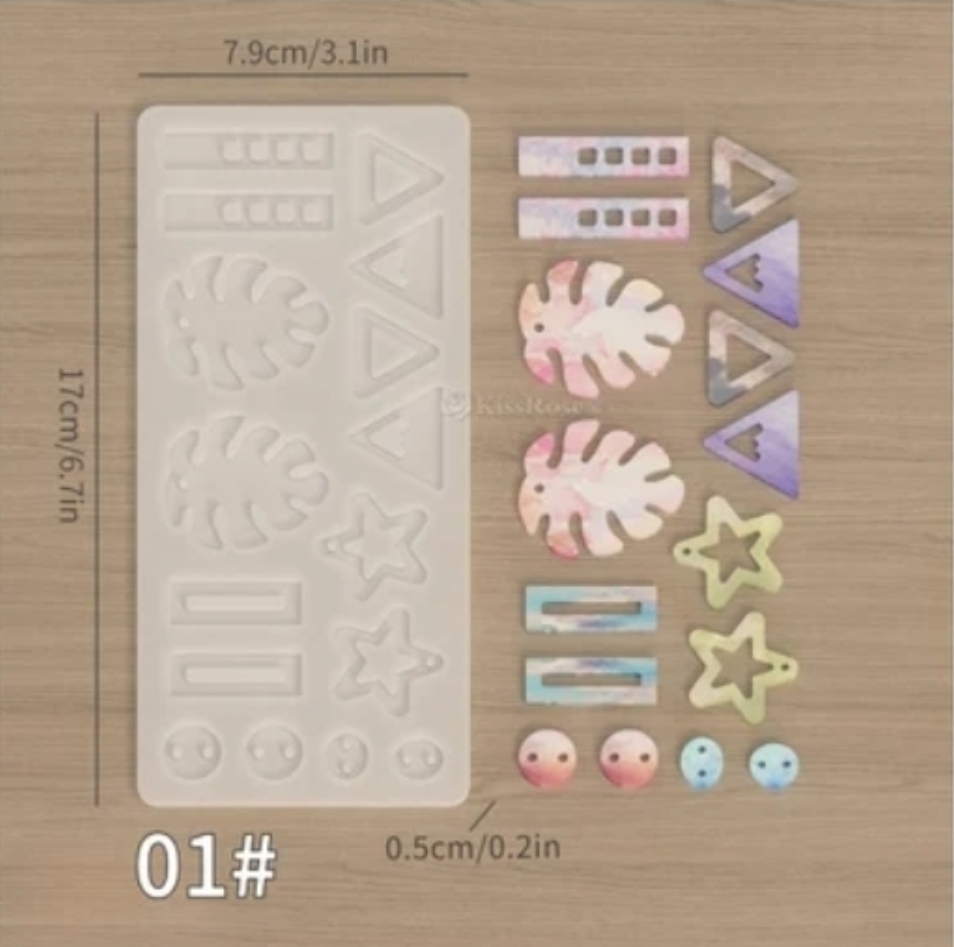 Силиконов молд за бижута „Артистични форми 5“ – Арт. №2511169 Молдове и калъпи Art, Home & Decor