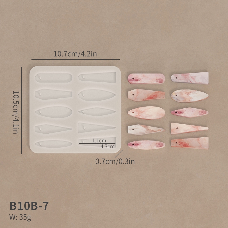 Силиконов молд за бижута „Артистични форми 3“ – Арт. №2511167 Молдове и калъпи Art, Home & Decor