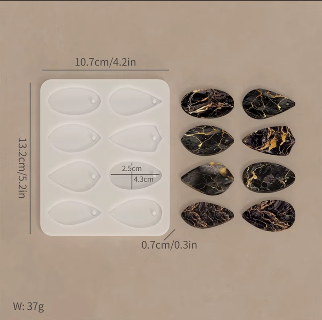 Силиконов молд за бижута „Артистични форми 2“ – Арт. №2511166 Молдове и калъпи Art, Home & Decor