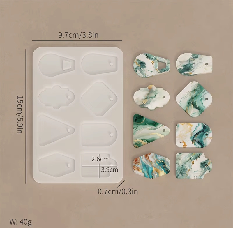 Силиконов молд за бижута „Артистични форми 4“ – Арт. №2511168 Молдове и калъпи Art, Home & Decor