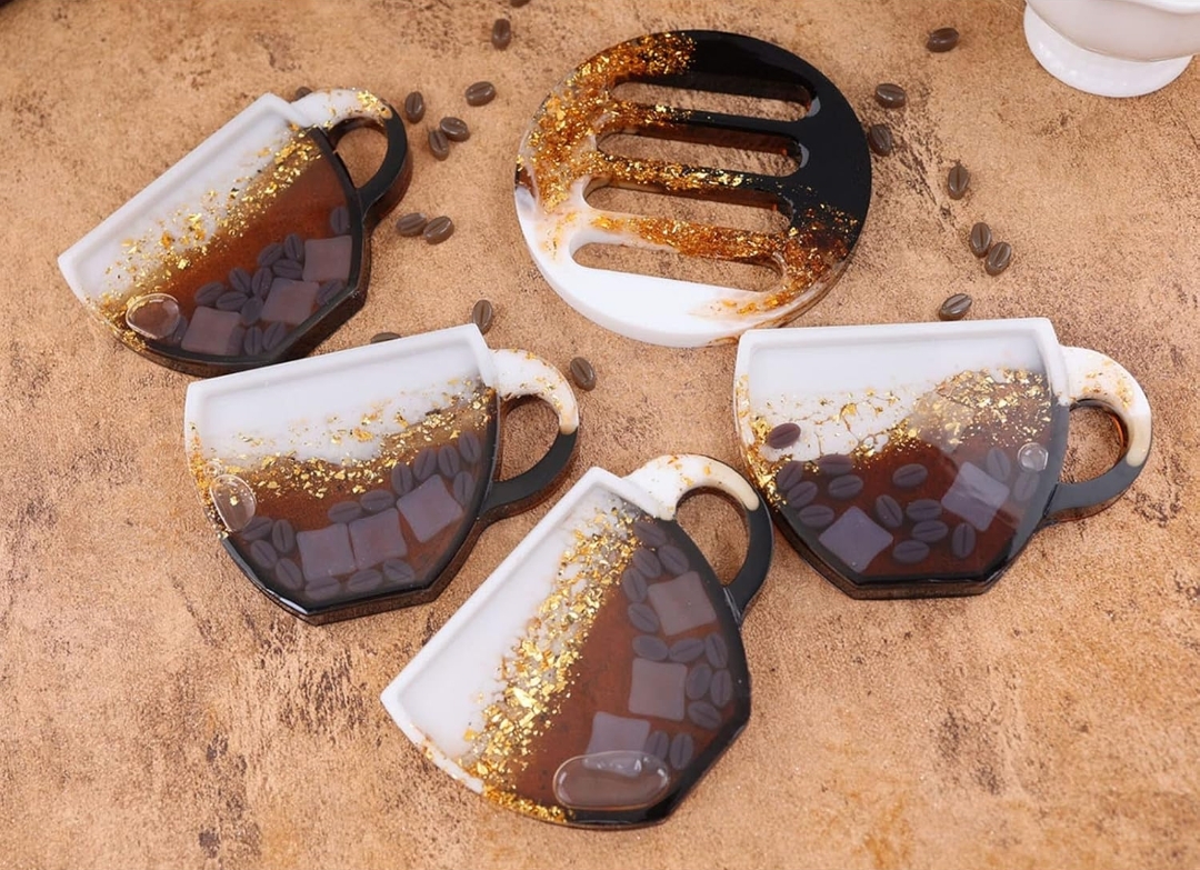 Комплект молд „Кафе“–подложка,стойка,зърна кафе и др-Арт.№2511160 Молдове и калъпи Art, Home & Decor 3 Комплект молд „Кафе“–подложка,стойка,зърна кафе и др-Арт.№2511160 - Image 2