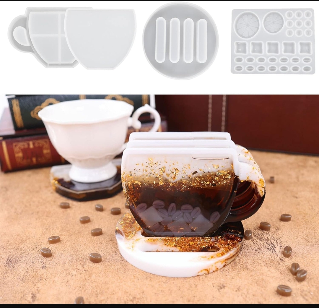 Комплект молд „Кафе“–подложка,стойка,зърна кафе и др-Арт.№2511160 Молдове и калъпи Art, Home & Decor 6 Комплект молд „Кафе“–подложка,стойка,зърна кафе и др-Арт.№2511160 - Image 5