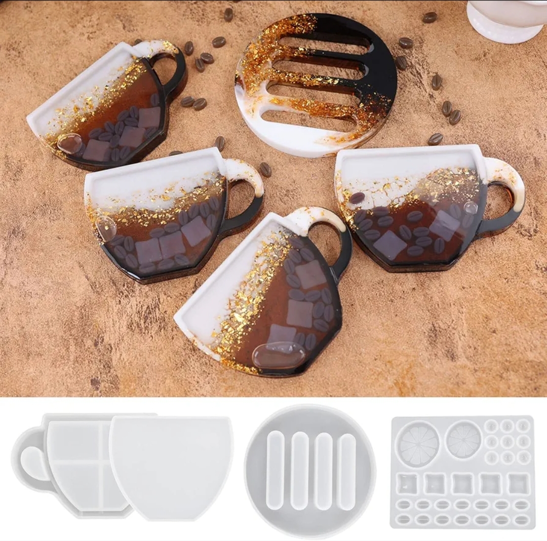 Комплект молд „Кафе“–подложка,стойка,зърна кафе и др-Арт.№2511160 Молдове и калъпи Art, Home & Decor 2 Комплект молд „Кафе“–подложка,стойка,зърна кафе и др-Арт.№2511160