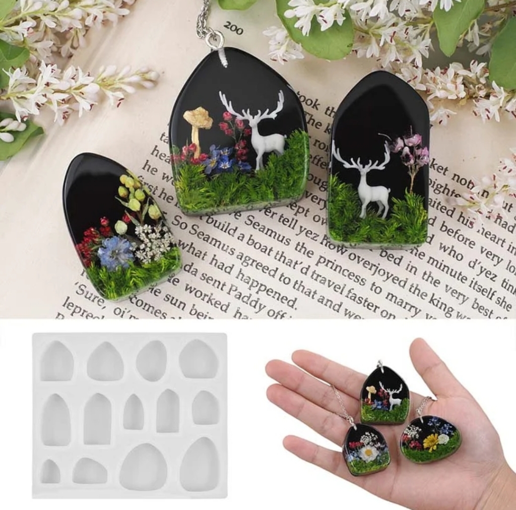 Силиконов молд за бижута с асиметрични фигури – Арт. №2511177 Молдове и калъпи Art, Home & Decor