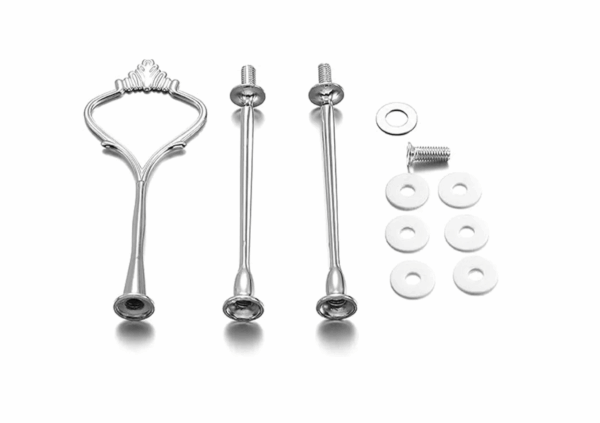 Метален комплект за подноси на три нива, Сребро – Арт. №2511115 Молдове и калъпи Art, Home & Decor Метален комплект за подноси на три нива, Сребро – Арт. №2511115 Молдове и калъпи Art, Home & Decor