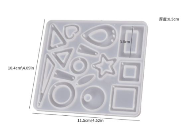 Силиконов молд Multi Shapes за бижута – Арт. №2511179 Молдове и калъпи Art, Home & Decor 3 Силиконов молд Multi Shapes за бижута - Арт. №2511179 - Image 2