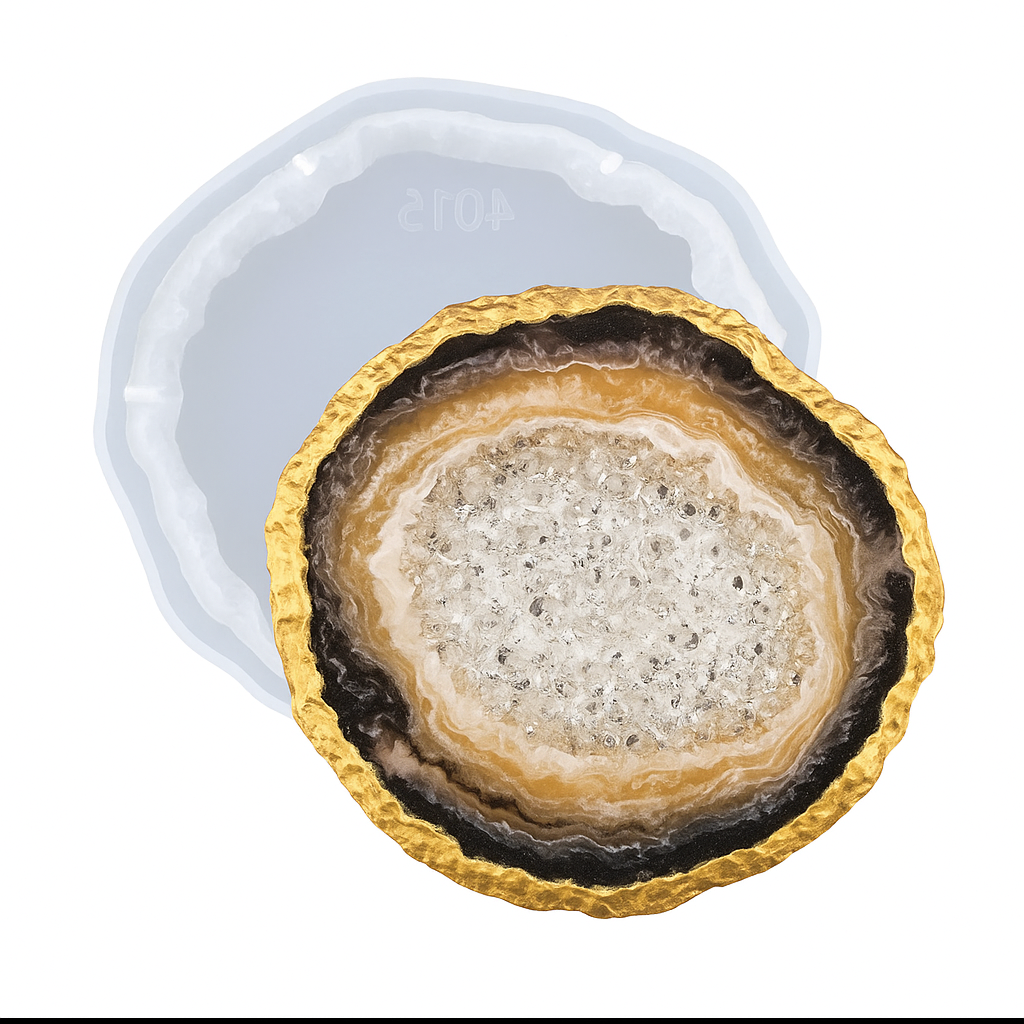 Силиконов молд – Подложка за чаша Геод 11,5*11,4см. Арт. №2511146 Молдове и калъпи Art, Home & Decor Силиконов молд – Подложка за чаша Геод 11,5*11,4см. Арт. №2511146 Молдове и калъпи Art, Home & Decor