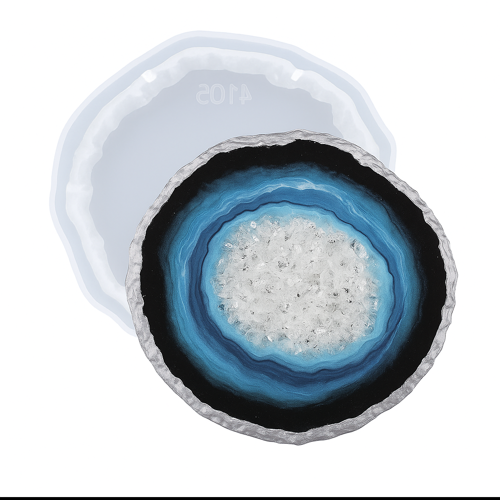 Силиконов молд – Подложка за чаша Геод 11,2*11см. Арт. №2511144 Молдове и калъпи Art, Home & Decor Силиконов молд – Подложка за чаша Геод 11,2*11см. Арт. №2511144 Молдове и калъпи Art, Home & Decor