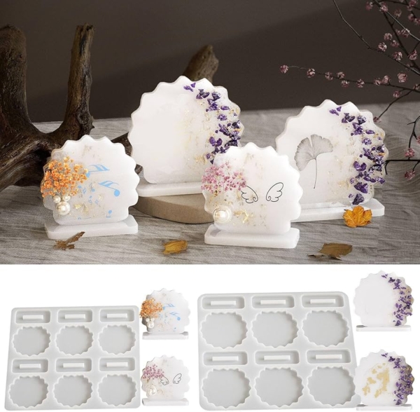 Silicone mold - 6 wavy shapes with stands 25.5/26.8cm Art№2511218 Molds / Epoxy Resin Molds Art, Home & Decor Silicone mold - 6 wavy shapes with stands 25.5/26.8cm Art№2511218 Molds / Epoxy Resin Molds Art, Home & Decor