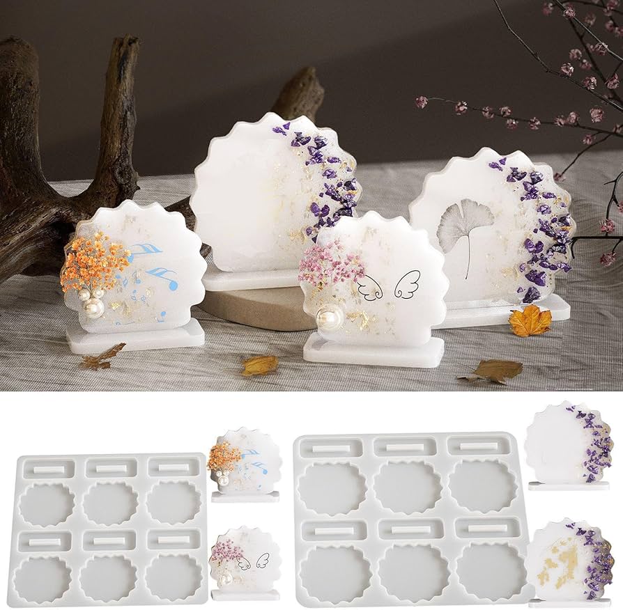 Силиконов калъп- 6къдреви форми с поставки 29/32см- Art.№2511217 Молдове и калъпи Art, Home & Decor