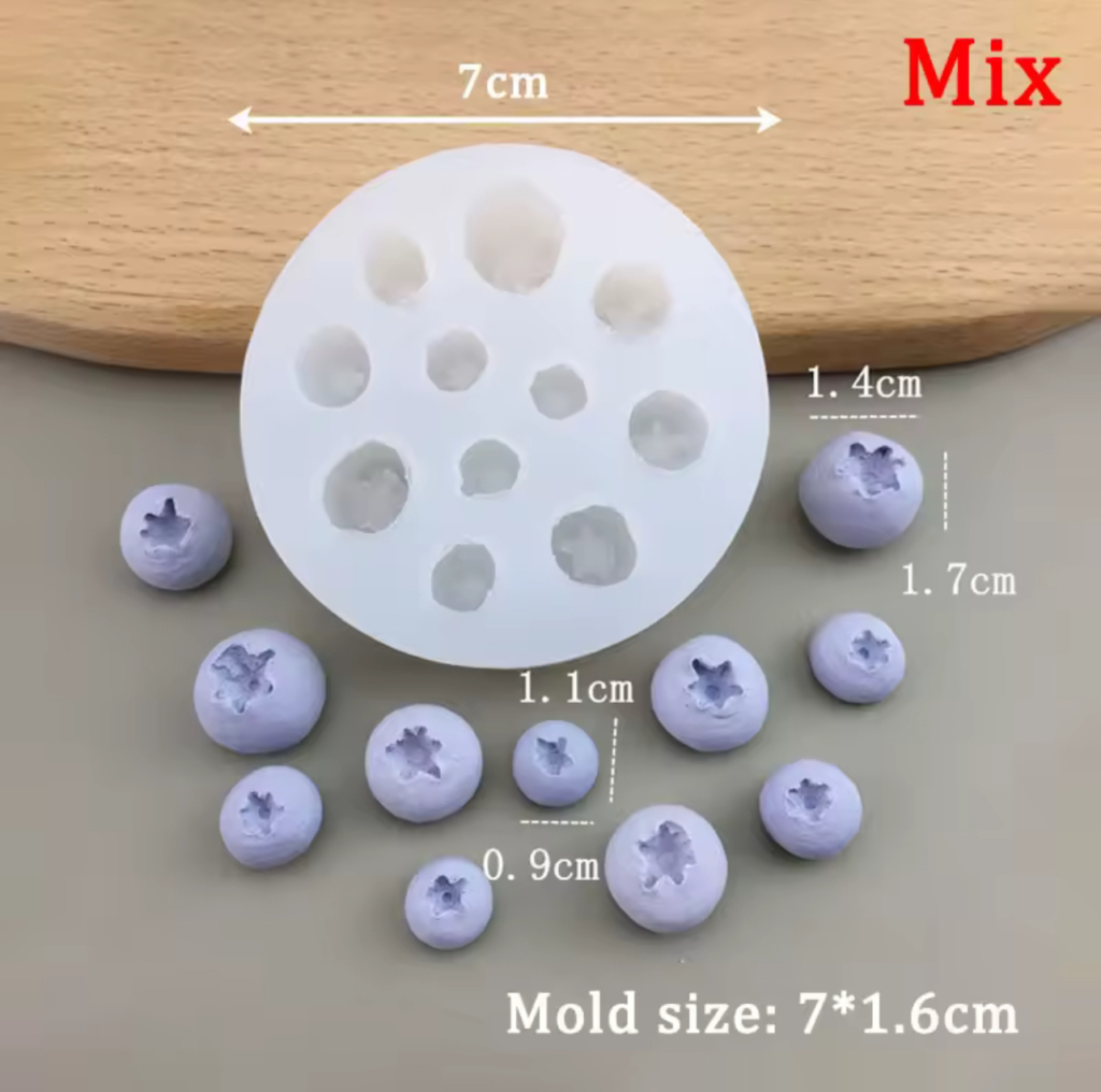 Силиконов молд „Боровинки – МИКС “(11 гнезда)-Арт. №2511270 Материали за свещи Art, Home & Decor