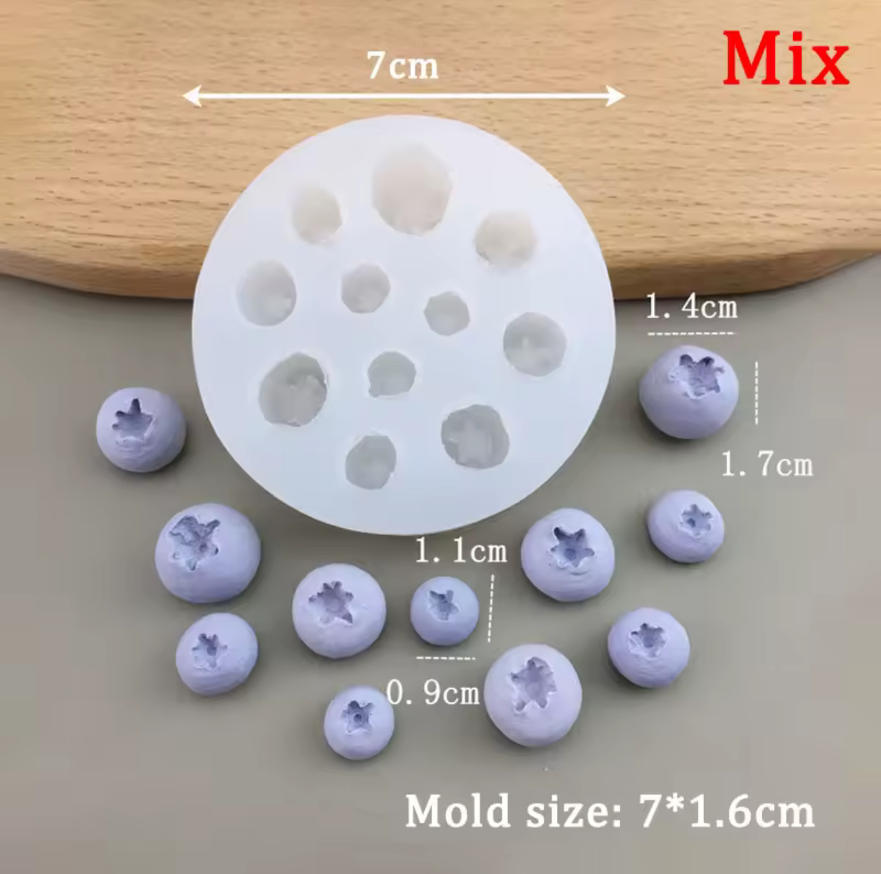 Силиконов молд „Боровинки – МИКС “(11 гнезда)-Арт. №2511270 Материали за свещи Art, Home & Decor 2 Силиконов молд „Боровинки – МИКС “(11 гнезда)-Арт. №2511270