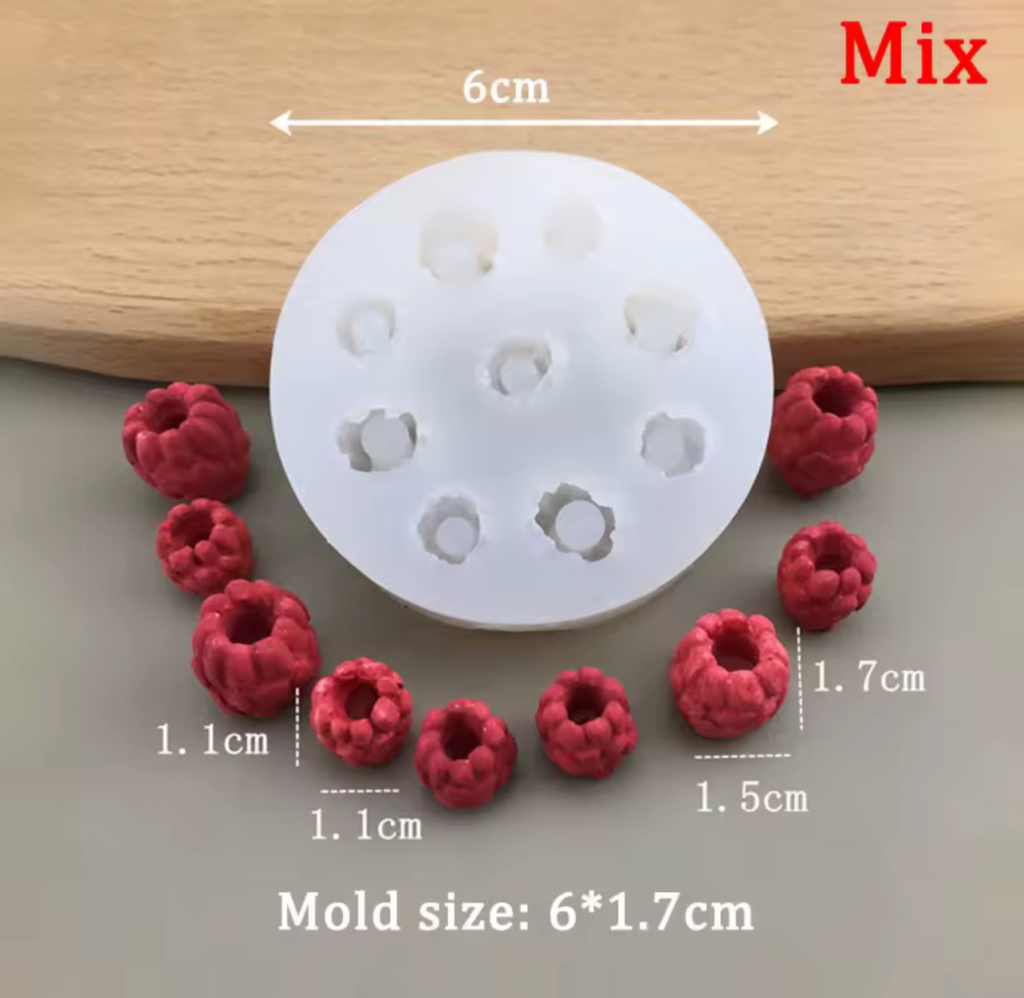 Силиконов молд „Малинки – микс “(9 гнезда)-Арт. №2511274 Материали за свещи Art, Home & Decor