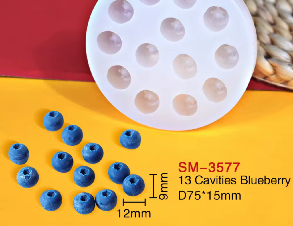 Силиконов молд „Боровинки –  “(13 гнезда)-Арт. №2511269 Материали за свещи Art, Home & Decor