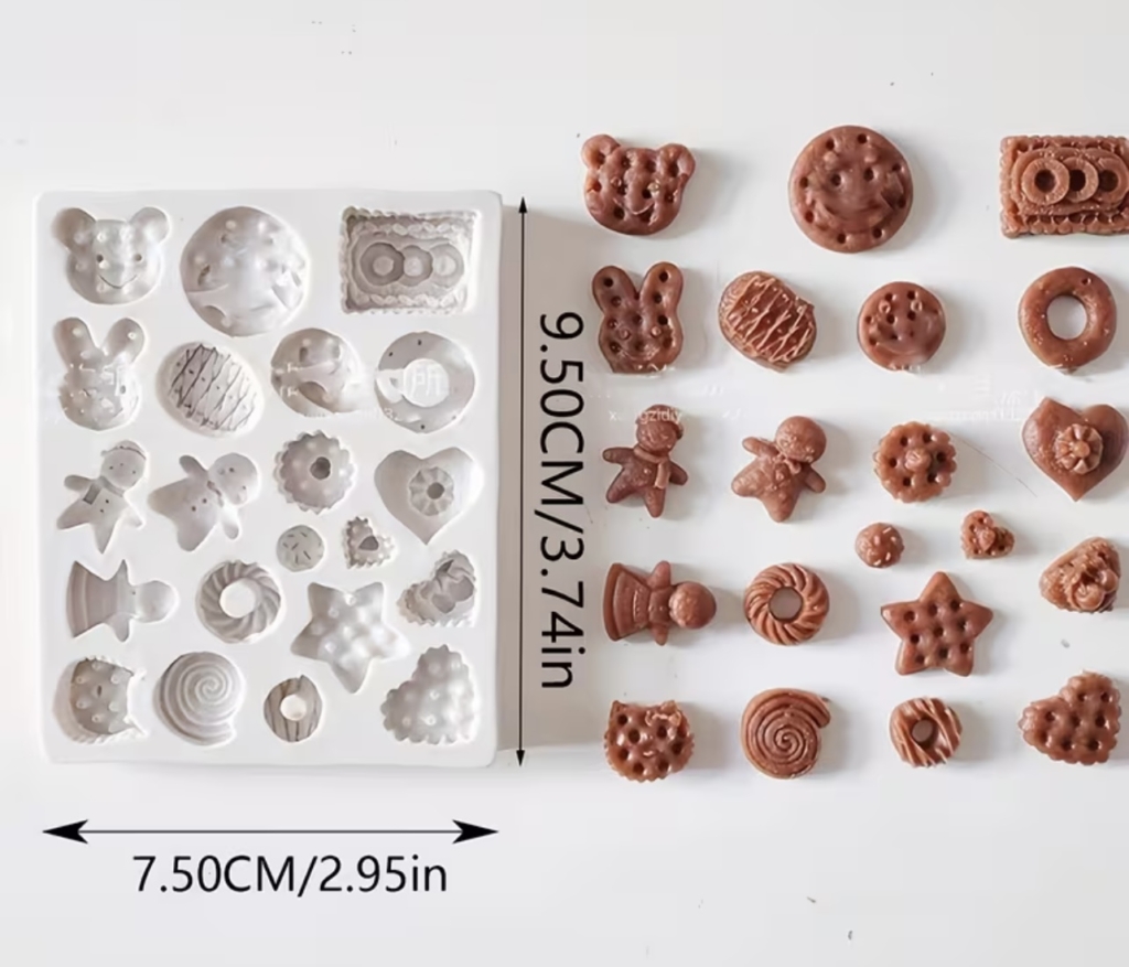 Силиконов молд „Мини сладкиши & бисквитки“–27 форми-№2511256 Материали за свещи Art, Home & Decor