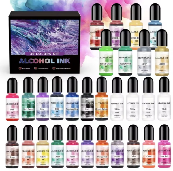 Set of 30 colors alcohol dyes – high concentration Sets/Kits of dyes Art, Home & Decor Set of 30 colors alcohol dyes – high concentration Sets/Kits of dyes Art, Home & Decor
