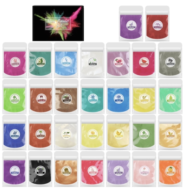 Set of 30 pieces high-quality mica powders/Mica Powder Sets/Kits of dyes Art, Home & Decor Set of 30 pieces high-quality mica powders/Mica Powder Sets/Kits of dyes Art, Home & Decor