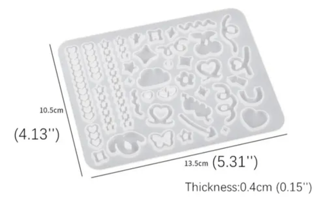 Силиконов молд за бижута – Интересни форми 1 – Арт.№ 2511186 Молдове и калъпи Art, Home & Decor 3 Силиконов молд за бижута - Интересни форми 1 - Арт.№ 2511186 - Image 2