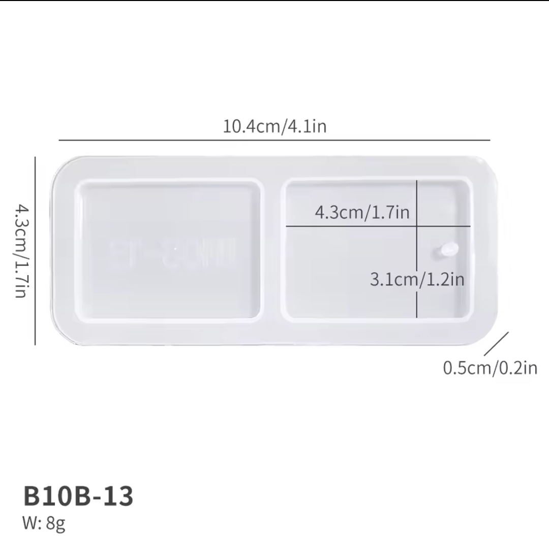 Малък правоъгълен силиконов молд, 2бр – Арт. №2511198 Некатегоризирани Art, Home & Decor 2 Малък правоъгълен силиконов молд, 2бр - Арт. №2511198