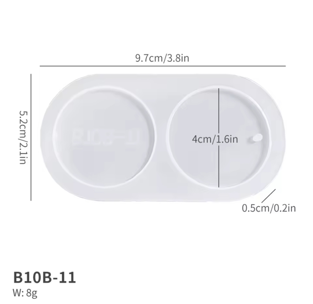 Малък кръгъл силиконов молд, 2бр – Арт.№2511197 Молдове и калъпи Art, Home & Decor Малък кръгъл силиконов молд, 2бр – Арт.№2511197 Молдове и калъпи Art, Home & Decor