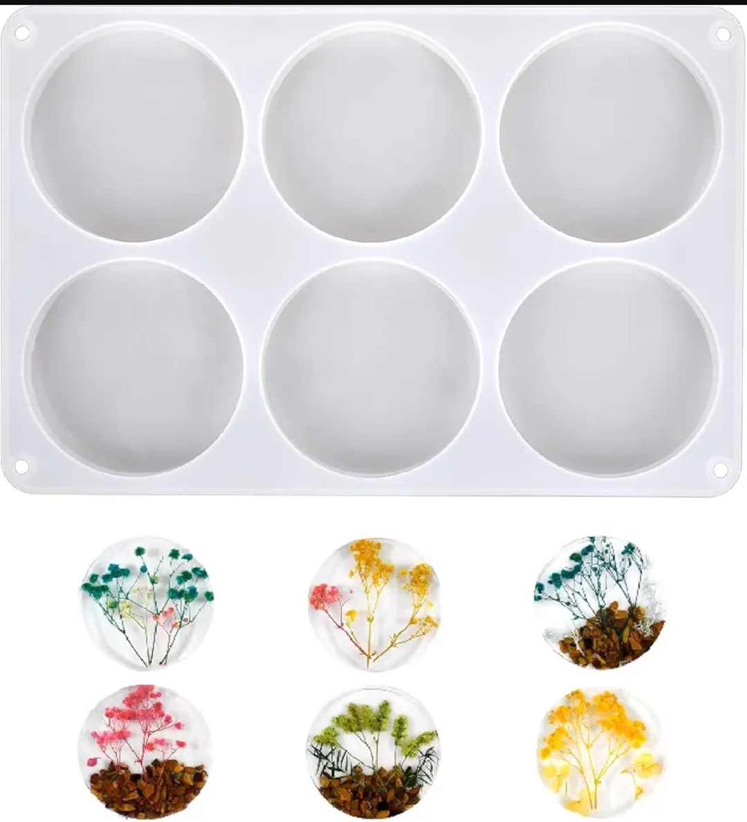 Силиконов молд кръгли подложки за чаши, 6 бр. – Арт.№ 2511208 Молдове и калъпи Art, Home & Decor 8 Силиконов молд кръгли подложки за чаши, 6 бр. – Арт.№ 2511208 - Image 7