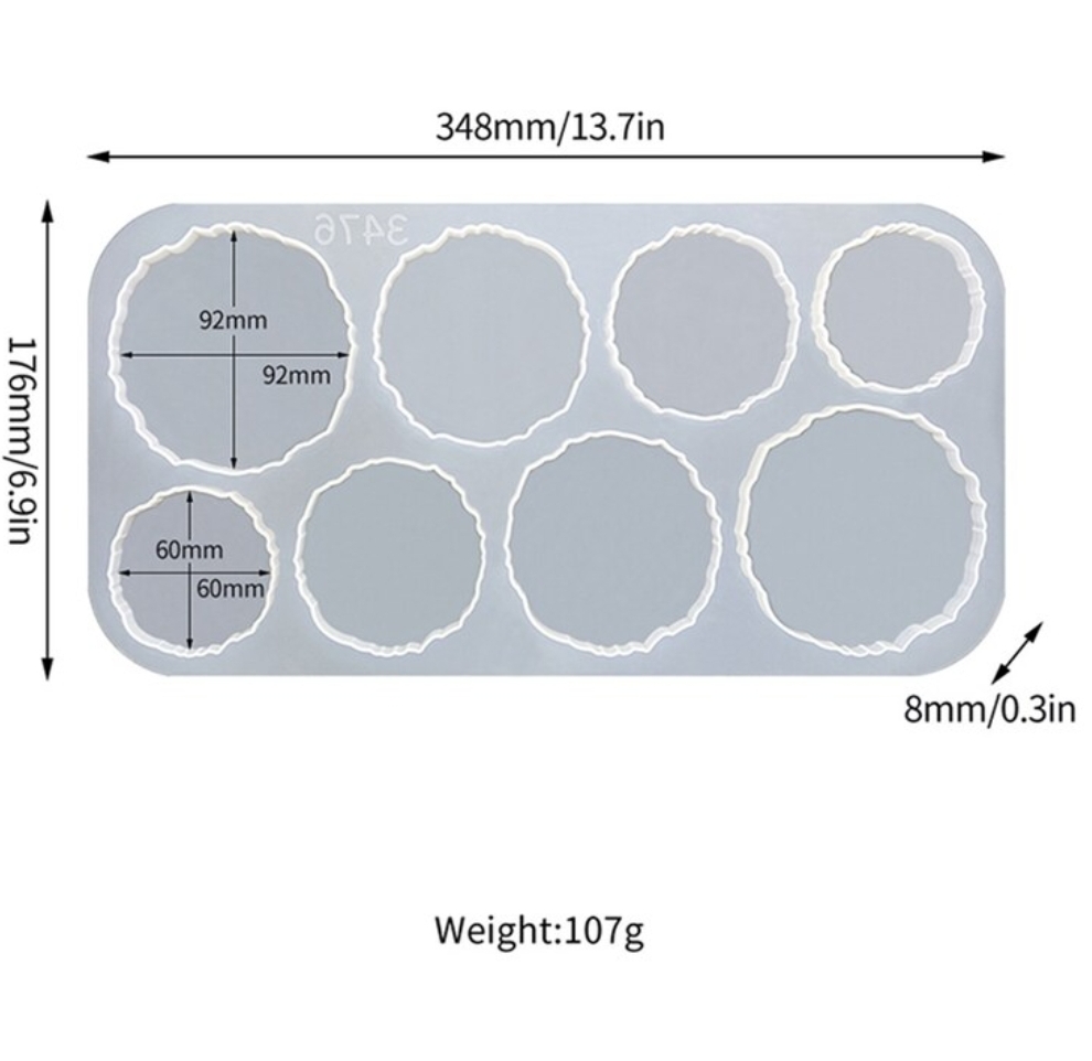 Вълнообразен комбиниран силиконов молд 8 бр. – Арт.№ 2511209 Молдове и калъпи Art, Home & Decor 3 Вълнообразен комбиниран силиконов молд 8 бр. - Арт.№ 2511209 - Image 2