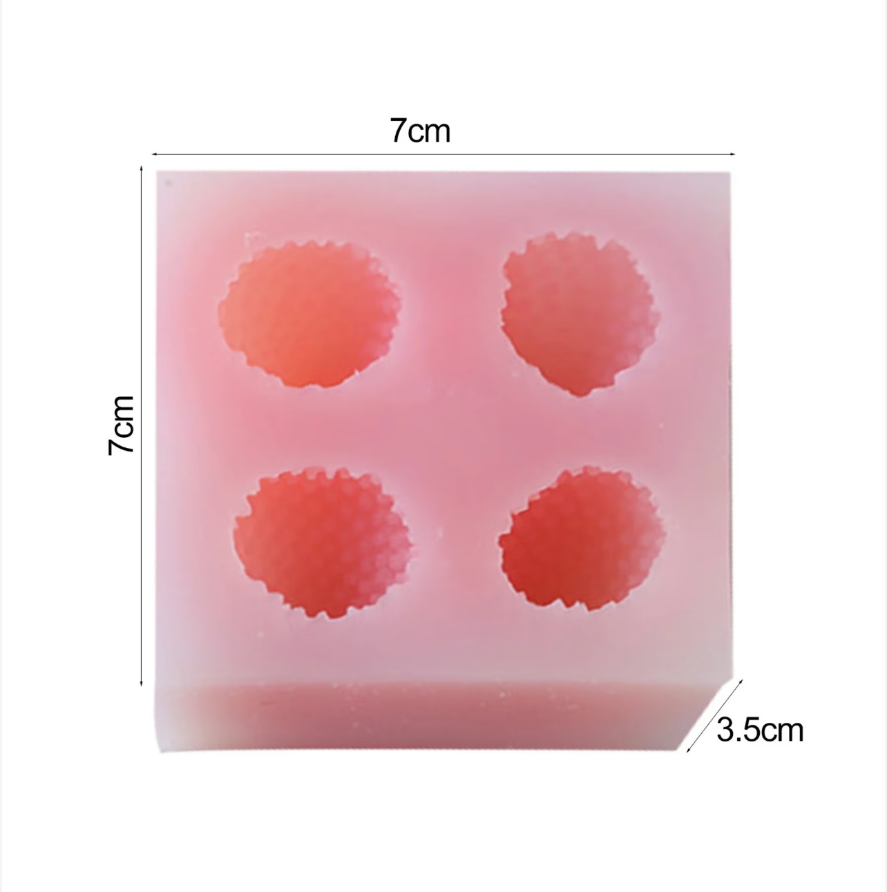 Силиконов молд ягоди-4 броя големи Art.№2511244 Материали за сапуни Art, Home & Decor 3 Силиконов молд ягоди-4 броя големи Art.№2511244 - Image 2