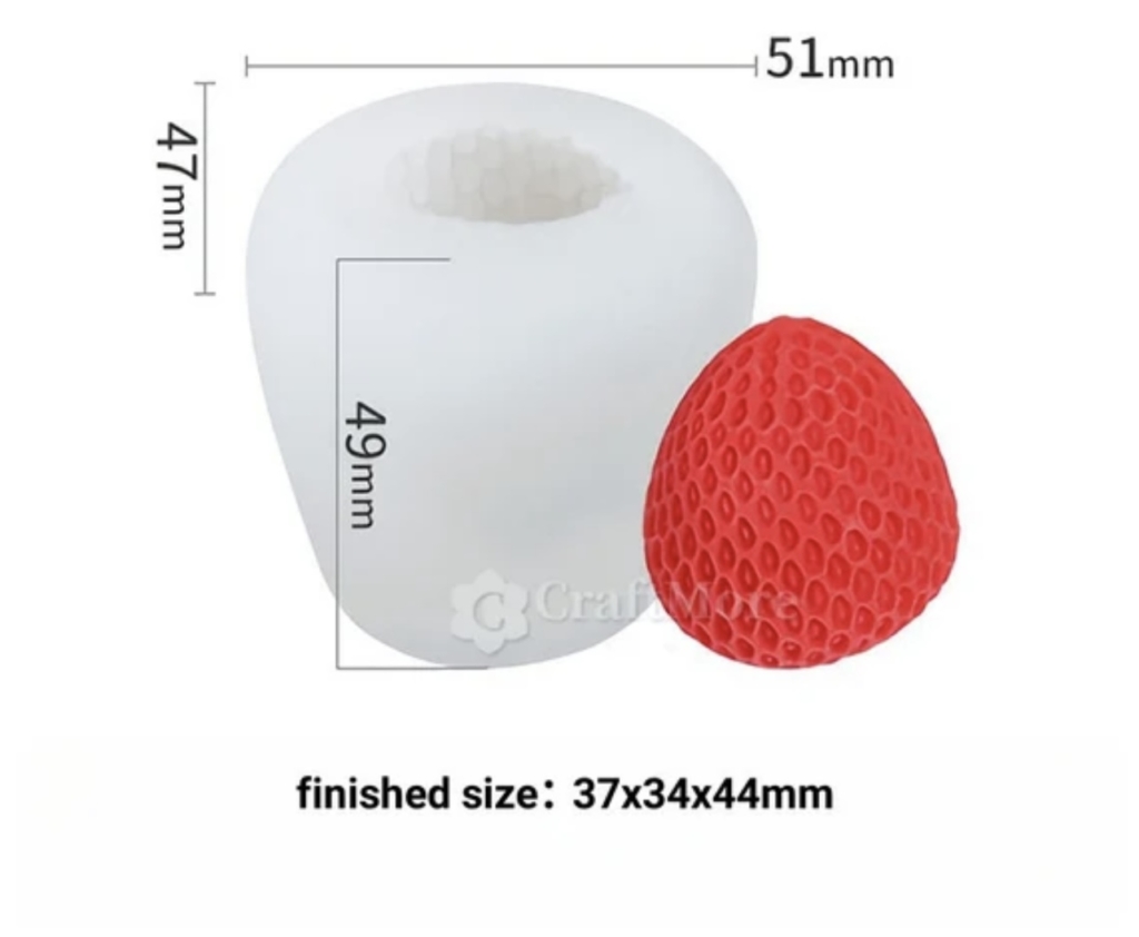 Силиконов молд за голяма 3D ягода- Art.№2511240 Материали за сапуни Art, Home & Decor