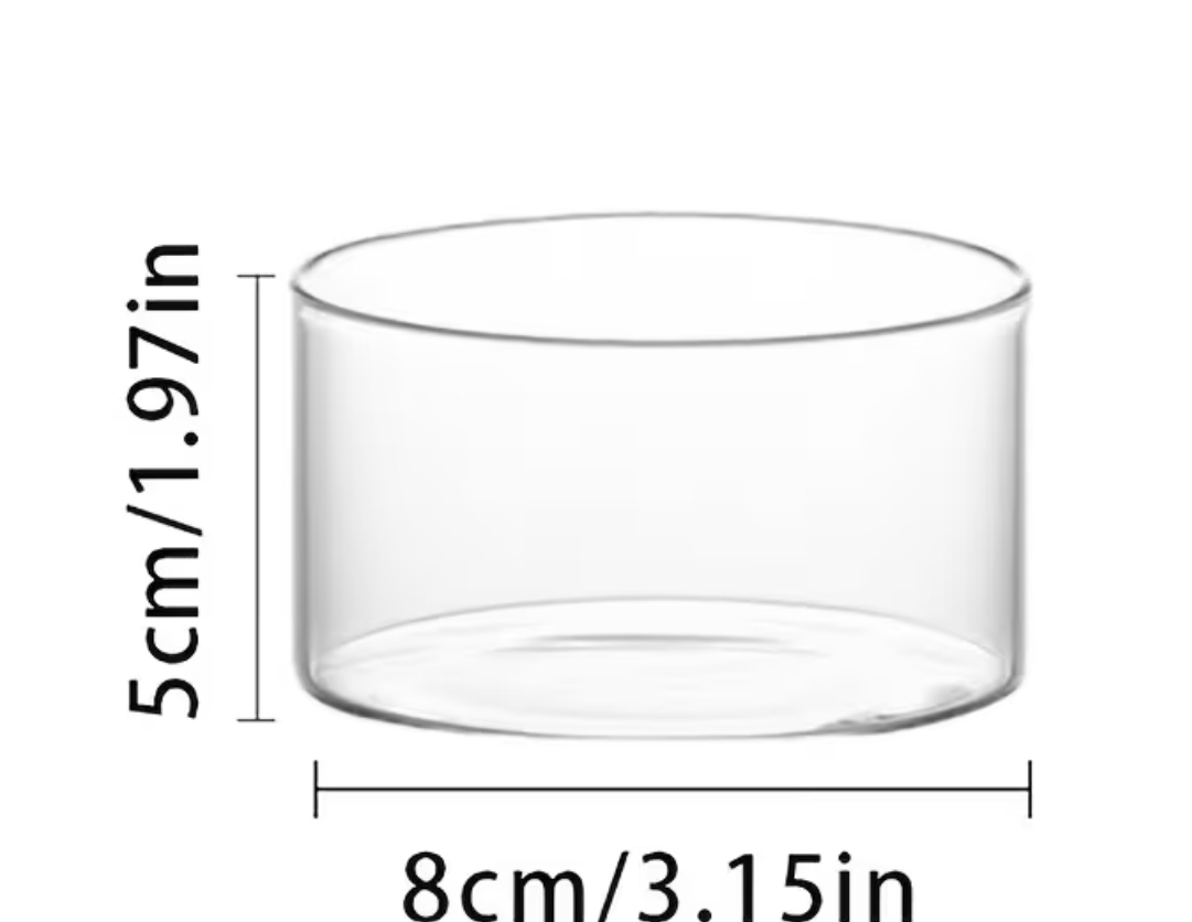 Стъклен съд Материали за свещи Art, Home & Decor 2 Стъклен съд