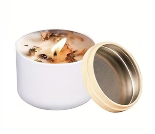 🕯 Кръгъл съд за свещи с дървен капак – 236 ml Материали за свещи Art, Home & Decor 3 🕯 Кръгъл съд за свещи с дървен капак – 236 ml - Image 2